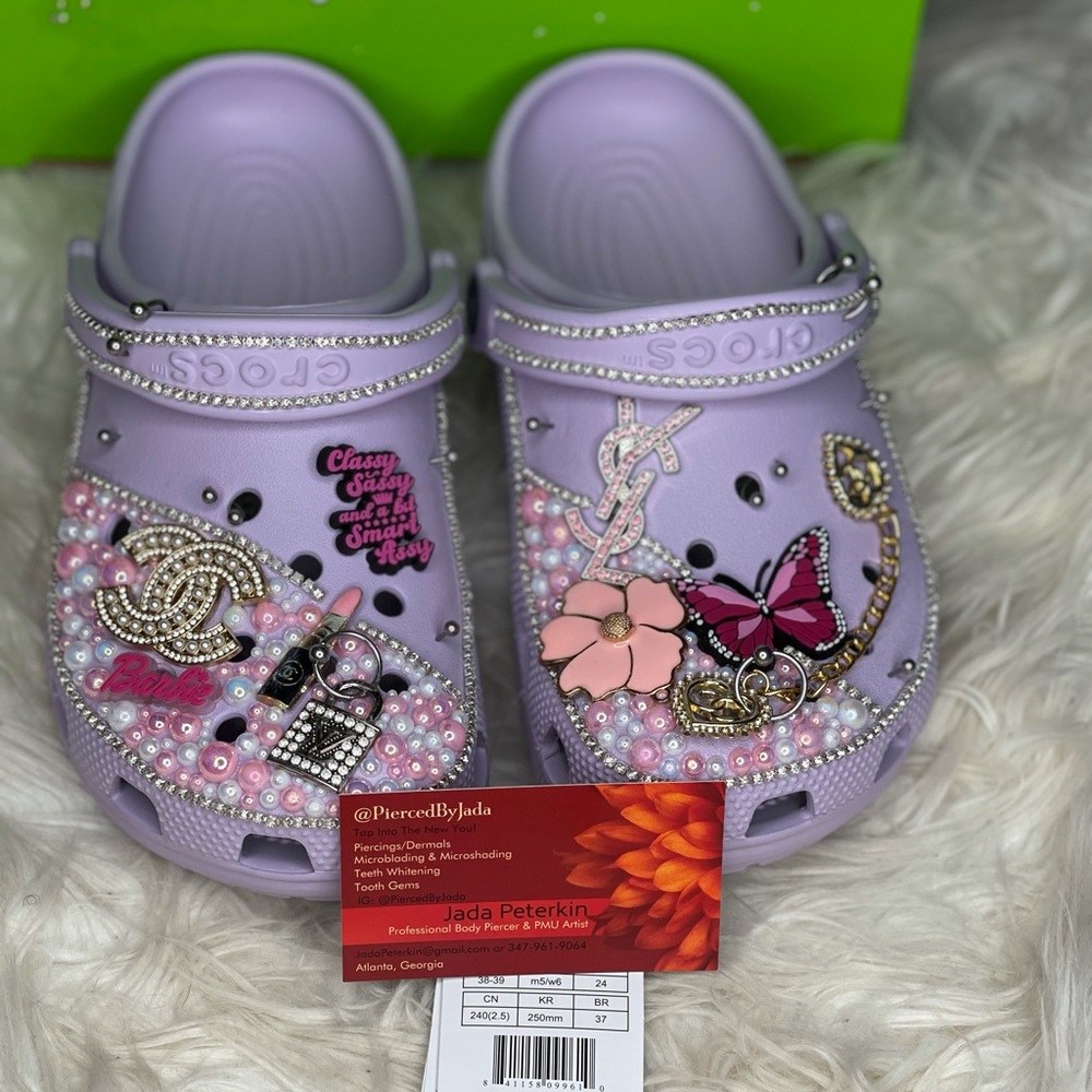 Poked&Pampered Custome Luxe Crocs